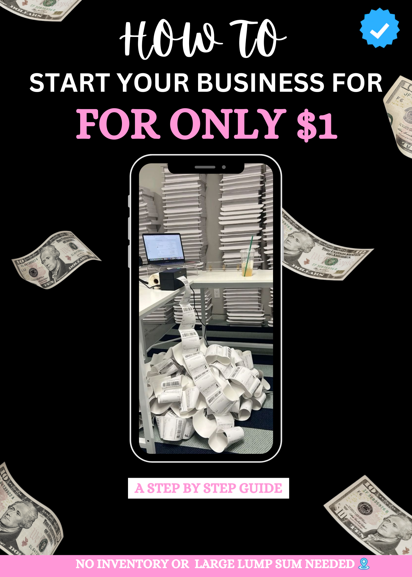 How to start your business for  ONLY $1 NO INVENTORY NEEDED